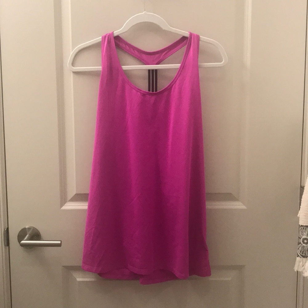 Magenta Active wear racer back tank top
